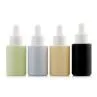 1 Oz Clear Cylinder Glass Bottle With Matt Gold White Fine Mist Sprayer
