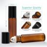 10ml Amber Glass Roller Bottle
