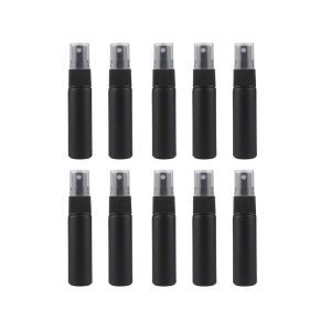 10ml Matt Black Frosted Glass Spray Bottle