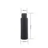10ml Matt Black Frosted Glass Spray Bottle