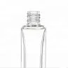 Square Clear 10ml 15ml 30ml Glass Perfume Bottle With Spray Gold And Sliver Cap
