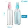 3.4oz/100ml White Blue Pink Fine Mist Spray Bottle