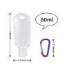 50ml Refillable Portable Travel Bottles TSA Approved Toiletry Cosmetic Leakproof FDA Travel Containers Squeezable And Refillable Bottle Shampoo Conditioner Lotion