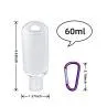 50ml Refillable Portable Travel Bottles TSA Approved Toiletry Cosmetic Leakproof FDA Travel Containers Squeezable And Refillable Bottle Shampoo Conditioner Lotion