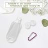 50ml Refillable Portable Travel Bottles TSA Approved Toiletry Cosmetic Leakproof FDA Travel Containers Squeezable And Refillable Bottle Shampoo Conditioner Lotion