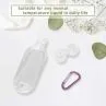 50ml Refillable Portable Travel Bottles TSA Approved Toiletry Cosmetic Leakproof FDA Travel Containers Squeezable And Refillable Bottle Shampoo Conditioner Lotion