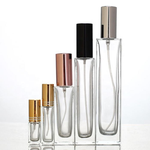 6ml 10ml 30ml Clear Square Glass Perfume Bottle With Spray