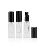 Black 5ml Square Glass Perfume Bottle