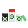 Child Resistant Tamper Evident Straight Sided Clear PET Plastic Jar