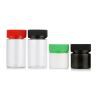 Child Resistant Tamper Evident Straight Sided Clear PET Plastic Jar