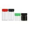 Child Resistant Tamper Evident Straight Sided Clear PET Plastic Jar