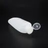 PE Crenics Travel Plastic Clear Keychain Bottles Leakproof Empty Squeeze Containers Flip Cap TSA Approved 10 Pack(60ml/2oz)
