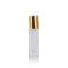 Gold And Silver 10ml Square Glass Roll On Bottle