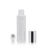 Gold And Silver 10ml Square Glass Roll On Bottle