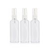 Large Stock Empty 50ml 60ml 100ml 120ml Clear PET Plastic Spray Bottle For Disinfection Spray