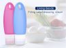Leak Proof Plastic Travel Bottles Set With Waterproof Luggage Packing Organizer (3.3oz) - TSA Approved Refillable & Squeezable BPA Free Silicone Containers For Shampoo, Conditioner