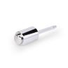 Luxury 15 30 40 50 Ml Empty Thick Based Cosmetic Face Serum Oil Glass Bottle With Silver Push Button Dropper Cap