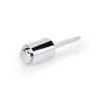 Luxury 15 30 40 50 Ml Empty Thick Based Cosmetic Face Serum Oil Glass Bottle With Silver Push Button Dropper Cap