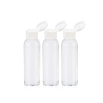 Natural Labs 2 Oz HDPE Flip Cap Empty Squeezable Travel Bottles BPA Free TSA Compliant Travel Size Bottle Set