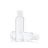 Natural Labs 2 Oz HDPE Flip Cap Empty Squeezable Travel Bottles BPA Free TSA Compliant Travel Size Bottle Set