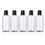 قابل پر کردن مجدد 3.4 اونس. فشار بطری با یک دست مطبوعات کلاه Dispenser Tops- بزرگ برای صرف لوشن، شامپو و روغن ماساژ