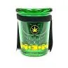 Silver Pop Top Jar Glass Medical Jar Herb Stash Container