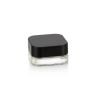 Small 3ml 5ml 7ml 9ml Pill Clear Child Resistant Square Concentrate Glass Jar With Plastic Child Proof Lid