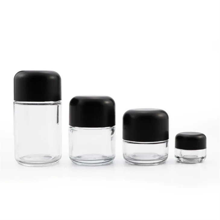 150ml Clear Airtight Empty Glass Jar With CR Arched Lids