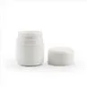 2oz 3oz 5oz Opaque White Ceramic Glass Jars With Child Resistant Cap