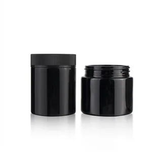 50ml 70ml 110ml Tall Opaque Black UV Round Bottom CR Stash Jars