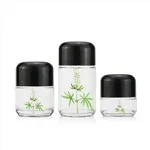 5g 50g 70g 110g Clear Flower Child Resistant Glass Jar