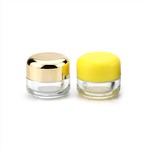 5ml Light Green Concentrate Glass Jar With CR Gold Lid