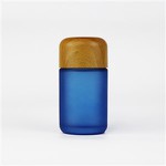 70ml Childproof Glass Container Jars With Wooden Arched Air Tight Lid