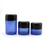 Child Resistant Cap Cylinder Smell Proof CBD Glass Jars