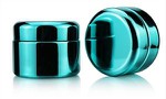 Round Childproof Glass Jar With Black Child Resistant Cap