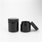 250ml Smell-Proof Ultraviolet Storage Glass Jar Container Refillable Tall Wide-Mouth
