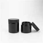 250ml Smell-Proof Ultraviolet Storage Glass Jar Container Refillable Tall Wide-Mouth
