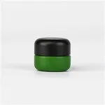 Wholesale Green Glass Jar With Black CR Cap