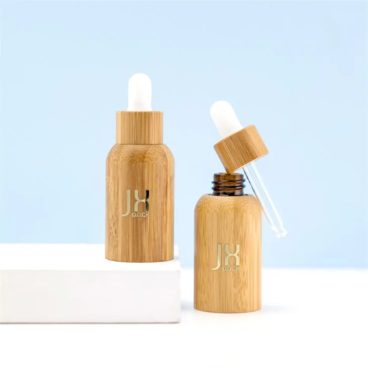 20ml 50ml 100ml Bamboo Essential Oil Dropper Bottle
