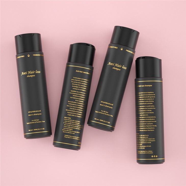 300ml Pet Black Shampoo And Conditioner Bottles Βιδωτό καπάκι