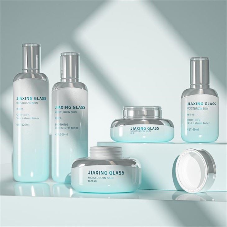 30g 50g 40ml Glass Skincare Bottles Set Packaging