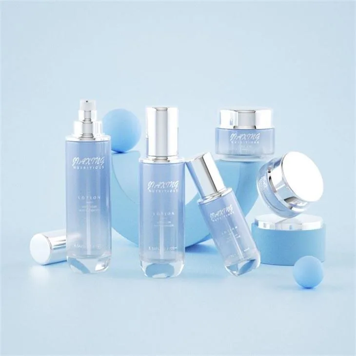 30g Cosmetic Jar Packaging 120ml Glass Packaging Skincare Bottles