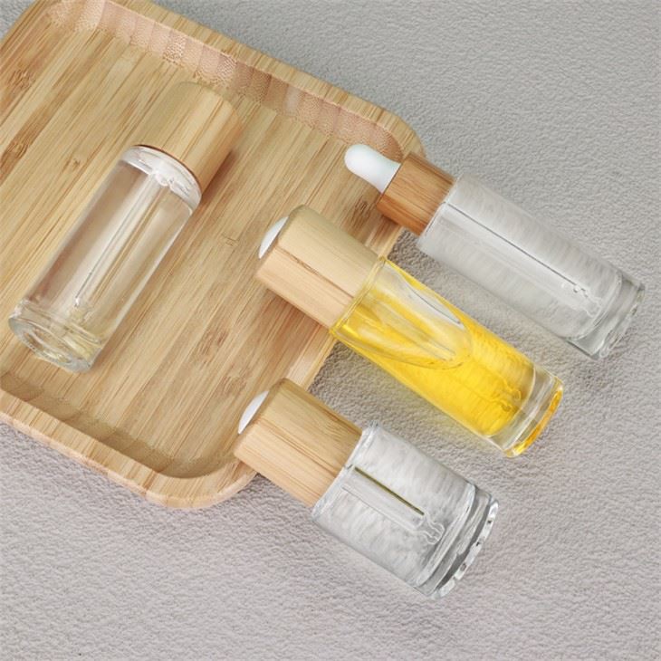 30ml Essential Oil Dropper Bottles Wooden Cap
