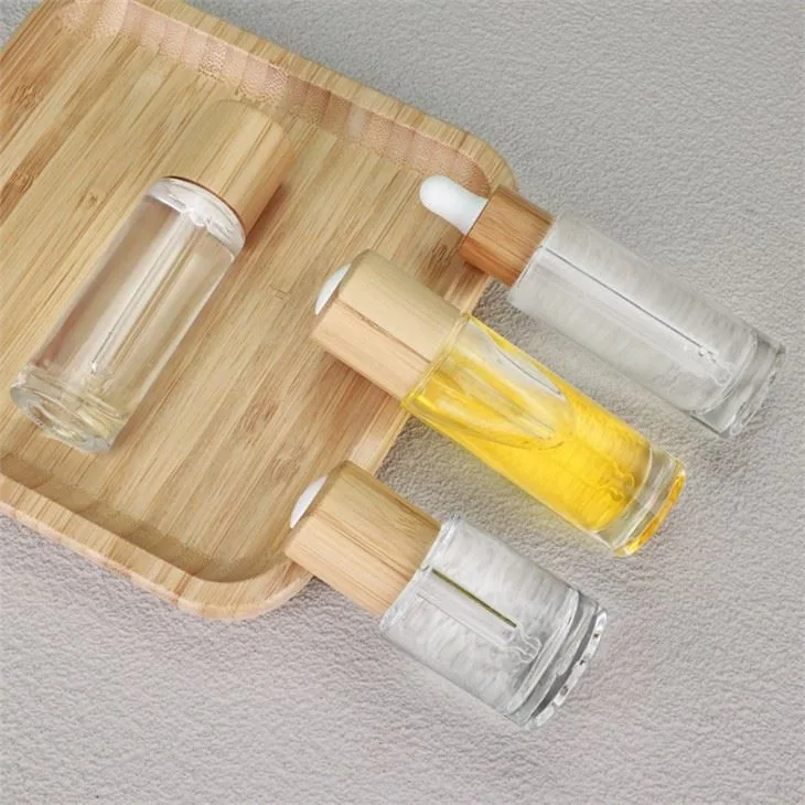 30ml Essential Oil Dropper Bottles Wooden Cap