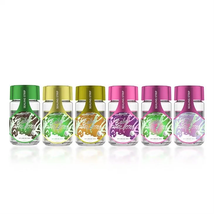 30ml Child Resistant Glass Jar With Electroplate Cap