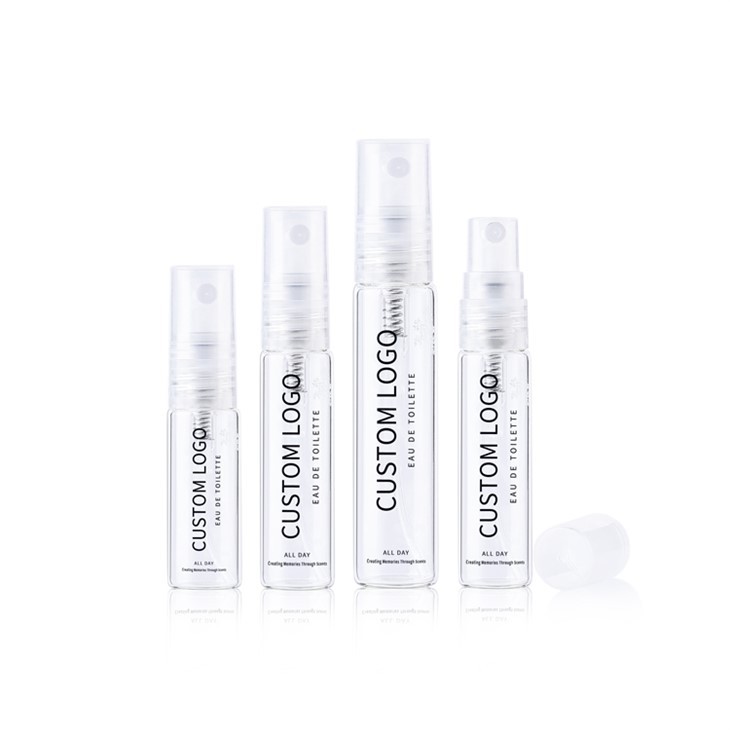 3ml 5ml 10ml Botellas de perfume de muestra Mini botella de spray de vidrio transparente