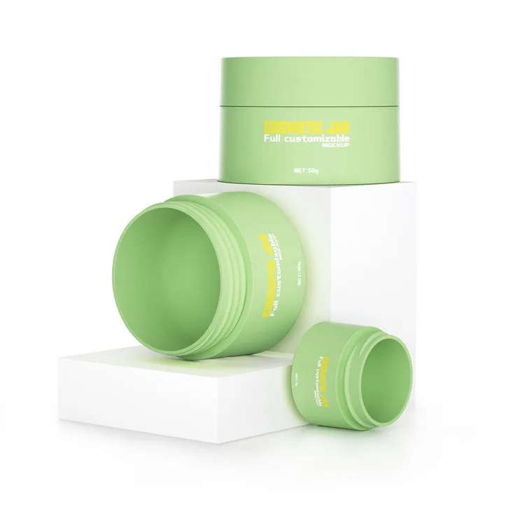 5g Green Plastic Travel Cosmetic Jar