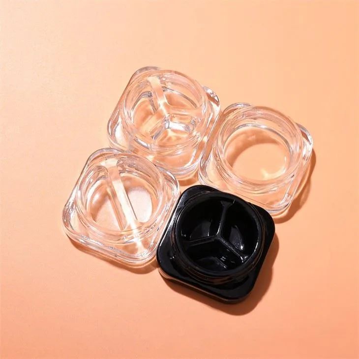 9g Square Child Proof Small Glass Jar