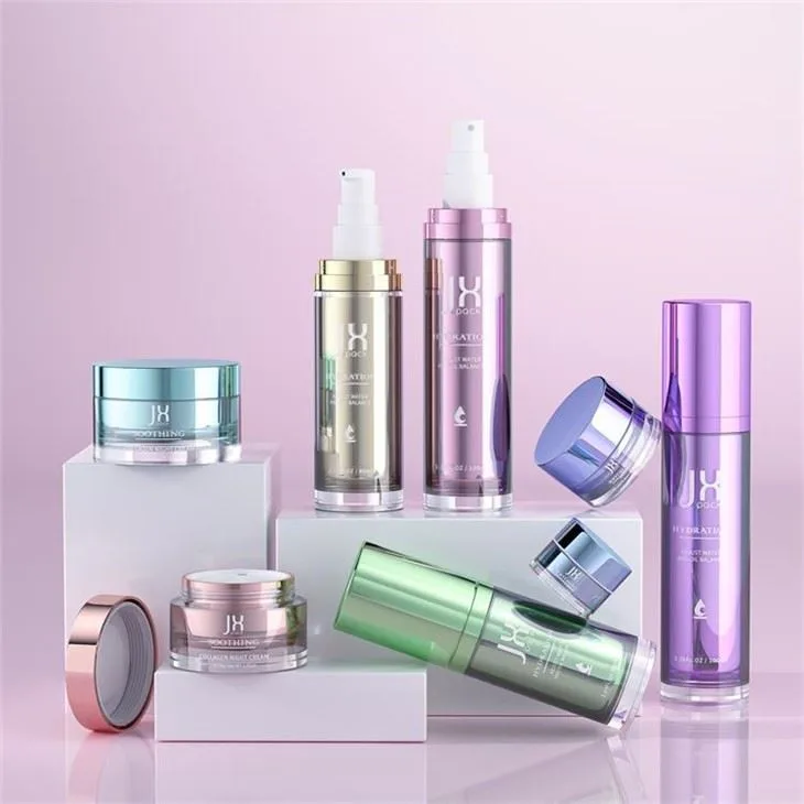 Acrylic Cosmetic Bottle Containers Recycled Plastic Cosmetic Packaging