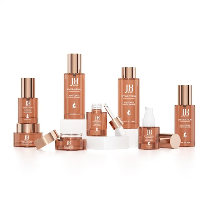 Amber Glass Luxury Skincare Packaging
